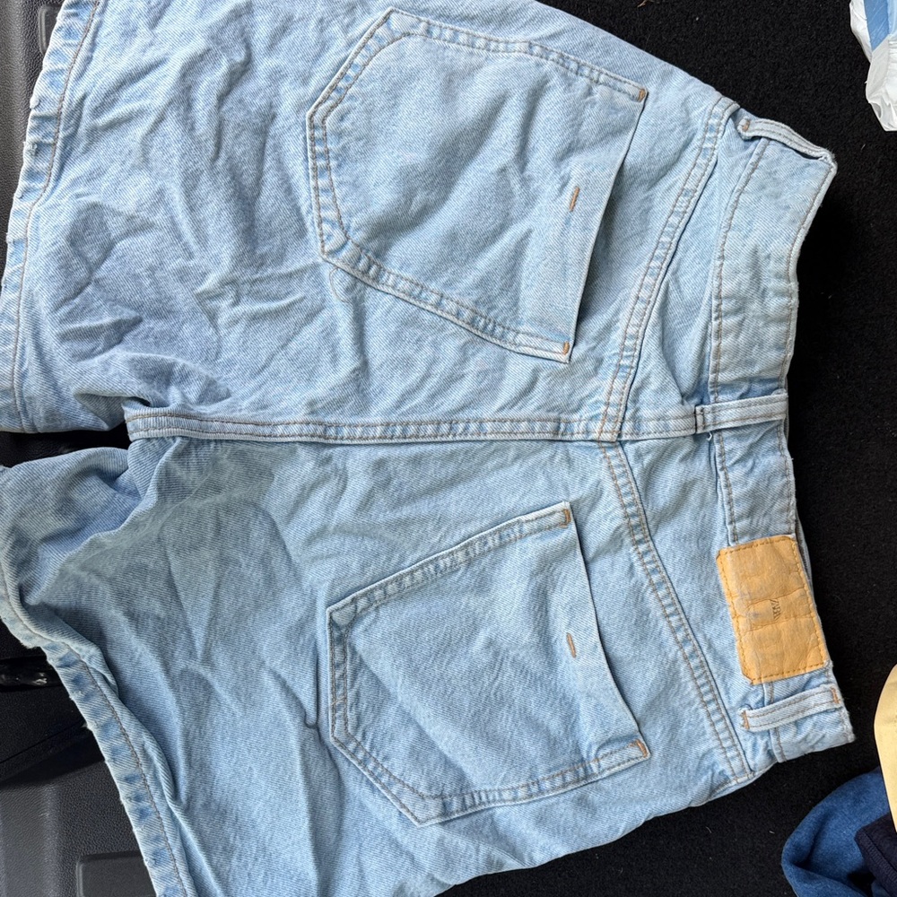 Zara Light Blue Denim Shorts